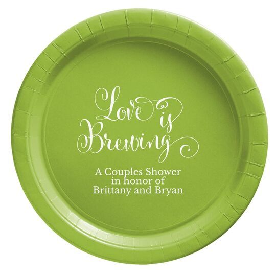 Love is Brewing Paper Plates